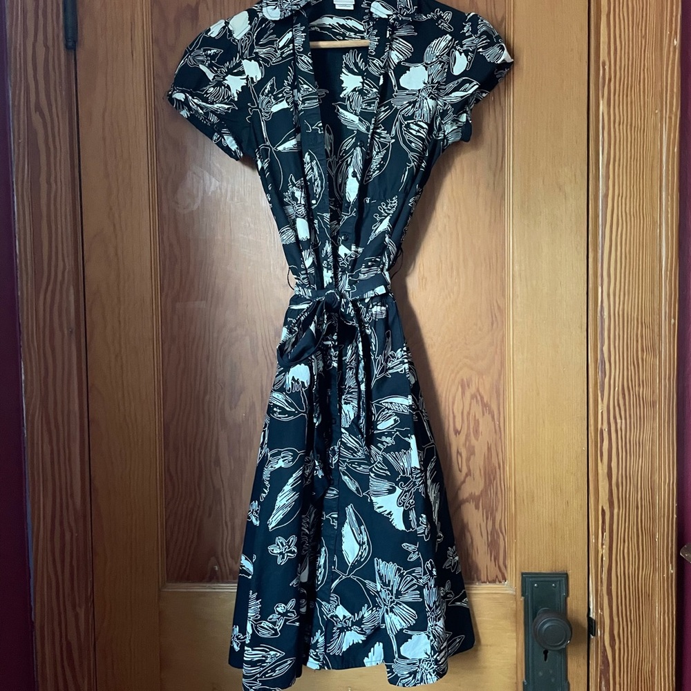 Merian floral button up, collared dress